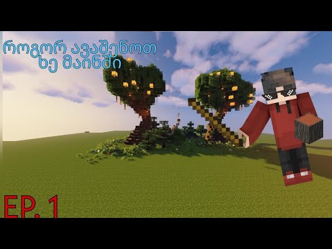 როგორ ავაშენოთ ლამაზი ხე Minecraft-ში